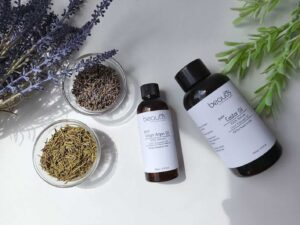 Hair growth oil infused with castor oil argan oil